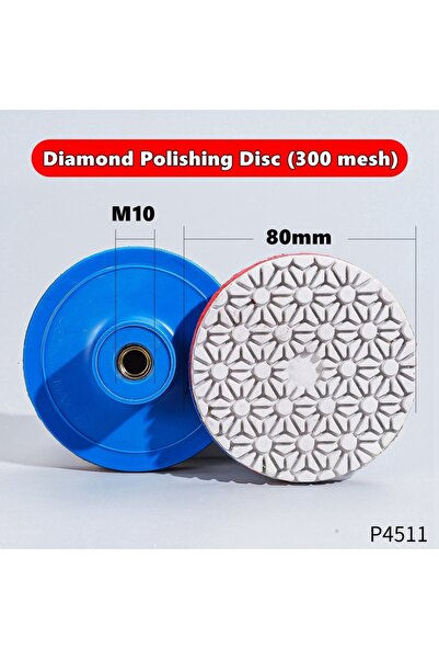 Choice قرص تلميع متكامل لتشذيب الأحجار، 300 شبكة، وسادات تلميع ماسية للرخام و...