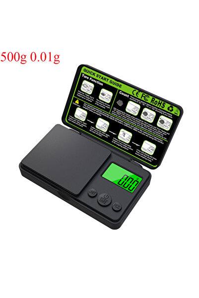 Choice ميزان رقمي صغير محمول عالي الجودة مصنوع من مادة ABS، بسعة 500 غرام ودق...
