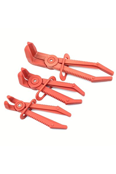 Choice Red 3Pcs/Set Nylon Hose Clamp Tool Set Brake Fuel Water Line Clamp Pli...