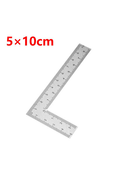 APWIKOGER مسطرة تأطير صغيرة مربعة الشكل من الفولاذ المقاوم للصدأ، مقاس 5 × 10...