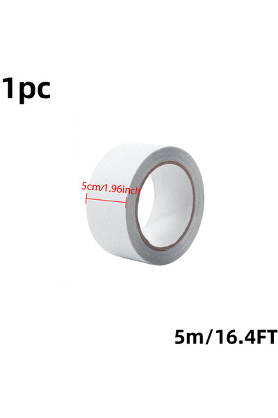 Choice شريط لاصق شفاف مانع للانزلاق، 50 مم × 5 م (5 سم × 5 م)، مقاوم للماء وم...