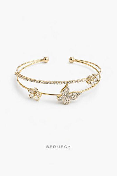 Bermecy Sirelia |   Zircon Stone Women's Gold Bracelet