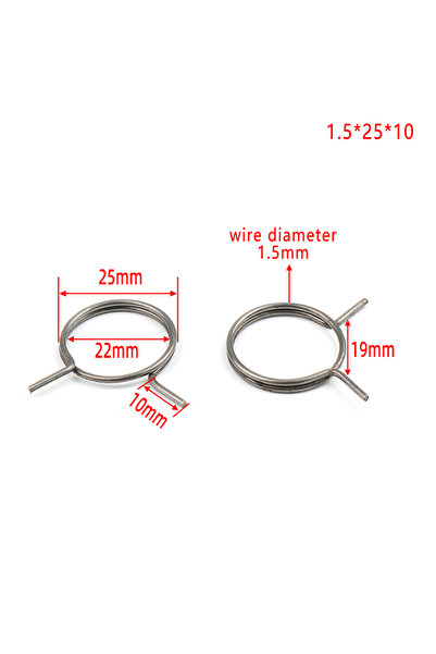 JETTING 1.5 × 25 × 10، 3 قطع من نوابض مقابض الأبواب، بديل لزنبركات مقابض الأب...