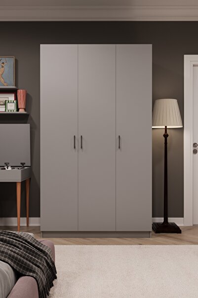 asratrend Asra Trend MDF 3 Kapaklı Gardırop - 120x218x53cm, Geniş Hacimli Mod...