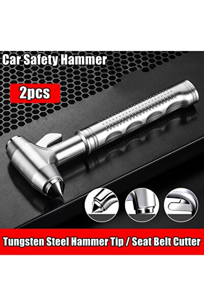 Choice مطرقة أمان للسيارة (قطعتان) لكسر زجاج السيارة، مطرقة طوارئ حزام حزام ا...