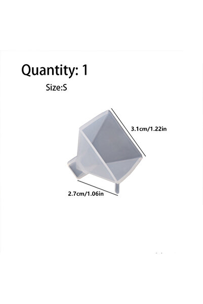 Choice small 1pcs Pyramid Silicone Molds DIY Resin Decorative Craft Jewelry M...