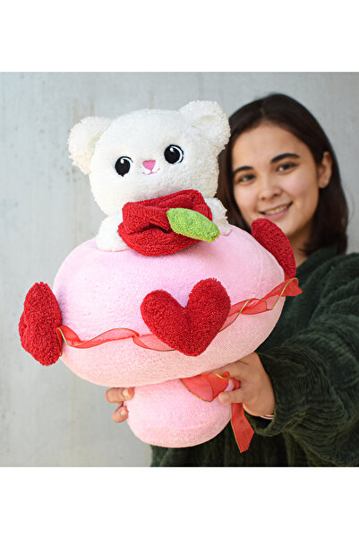 Pababo Peluş Ayıcık Aşk Buketi – Sevgiliye Özel Romantik Hediyelik