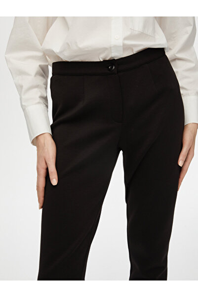 Faik Sönmez Жіночі в'язані штани Slim Fit 25YB00053-1