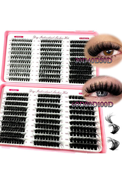 Choice مزيج 0.07 مم D PS3040506080100 رموش فردية مدببة عناقيد رموش كثيفة عناق...