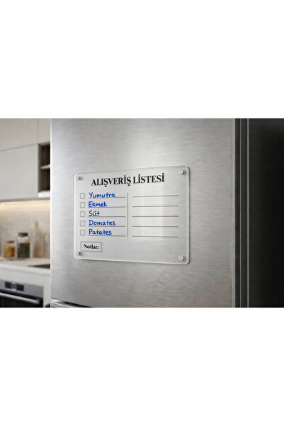 CraftMoris Silinebilir Magnetli Alışveriş Listesi