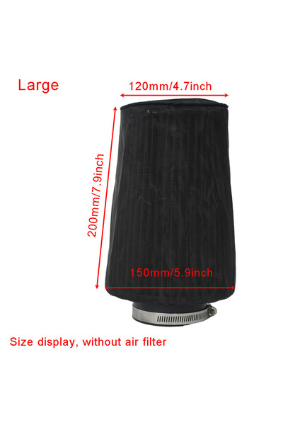 Choice غطاء حماية كبير لفلتر هواء مخروطي الشكل، مقاوم للماء والغبار والزيوت، ...