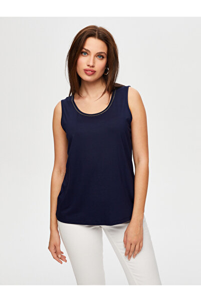 Faik Sönmez Women's Collar Chain Stripe Detailed Athlete 25Yb00024-3