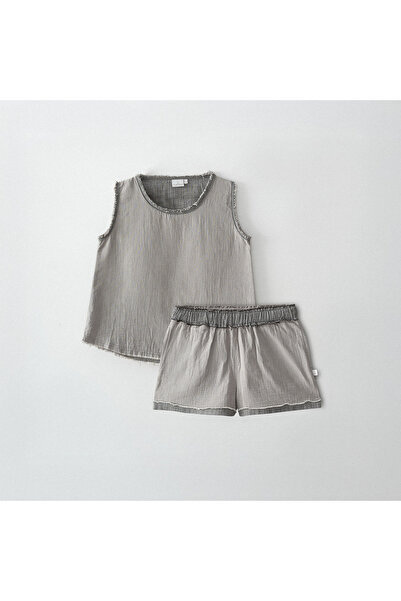 Ecocotton Melsa Women's Pajama Set - Shorts, 100% Organic Cotton, Muslin Anth...