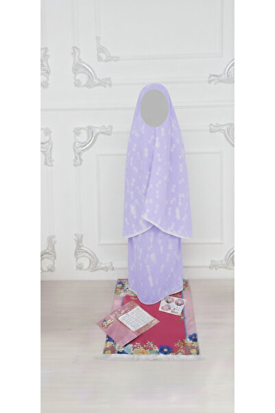 skycott Bow-Patterned Girl's Prayer Set with a Prayer Rug Box