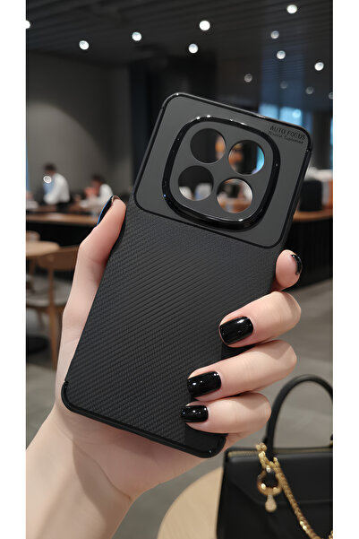 TechTrove Redmi Note 15 4G İçin Uyumlu Kamera Korumalı Darbe Emici Karbon Fib...