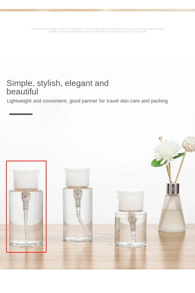 Choice C552-200 مل، عبوة بمضخة شفافة قابلة لإعادة التعبئة، 1/3 قطع، مجموعة زج...