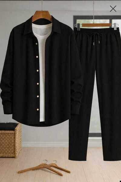 BRLKN Лікра-креп тканина Чоловічий/Унісекс Довгий рукав Сорочка Нижня частина...