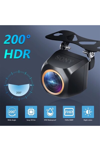 Choice كاميرا سوني للرؤية الخلفية للسيارة، 12 فولت، زاوية رؤية 200 درجة، عدسة...