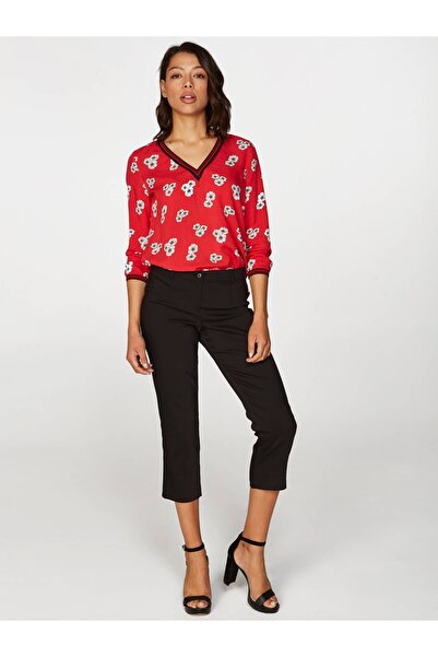 Faik Sönmez Kadın Slim Fit Klasik Capri 25YB00058