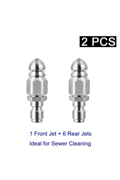 Choice 2 PCS High-pressure Nozzle High-pressure Pipe Carding Nozzle - Porous ...