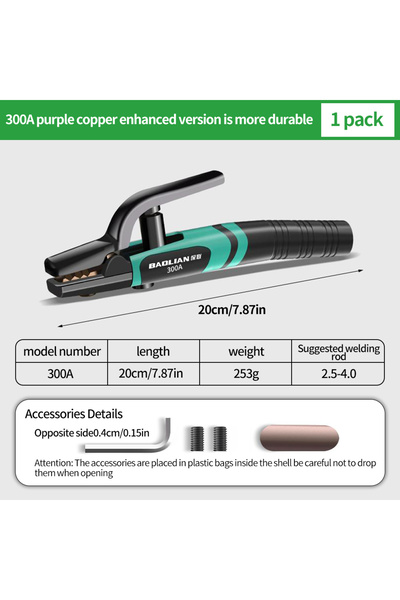 Choice كماشة لحام كهربائية جديدة مضادة للحرارة، من الدرجة الصناعية، بقدرة 300...