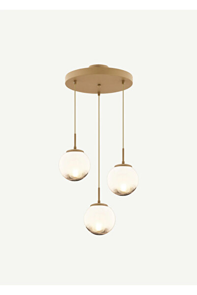 Bella Maison Tracy 3'lü Yuvarlak Sarkıt Avize Eskitme (30x70 cm)