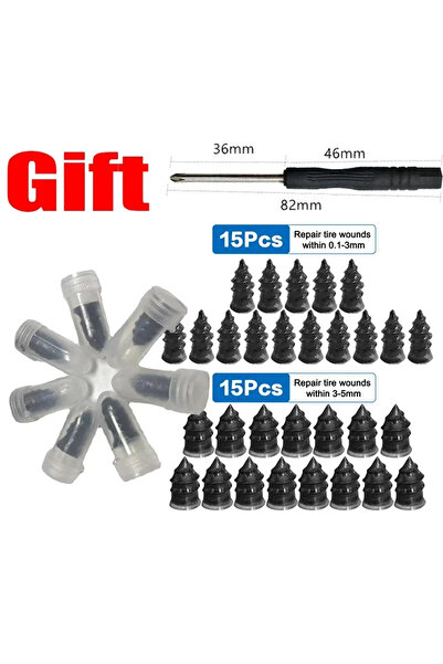 Choice مجموعة إصلاح إطارات الدراجات النارية (30 قطعة متنوعة، 10/30 قطعة) - مس...