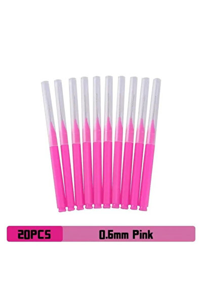 Choice صندوق فرشاة بين الأسنان باللون الوردي، فرشاة بين الأسنان، 20 قطعة، تنظ...