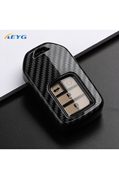Choice غطاء مفتاح سيارة من ألياف الكربون ABS، مناسب لهوندا سيتي توربو، كريدر،...