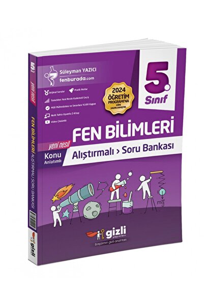 Gizli Yayınları Gizli 5. Sınıf Fen Bilimleri Konu Anlatımlı Soru Bankası