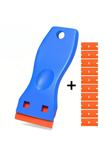 Choice مجموعة واحدة من 10 قطع من أدوات تنظيف زجاج نوافذ السيارات، مكشطة لإزال...