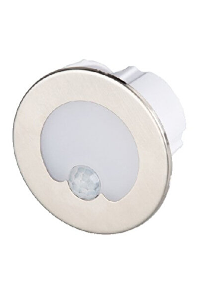 Cata 1,5W GÜNIŞIĞI YUVARLAK SENSÖRLÜ KORİDOR MERDİVEN ARMATÜR (SATİN KASA)