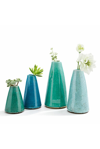 Warm Design Terra Cotta Dekoratif Vazo Seti Boho Rustik Salon Konsol Masa Üst...