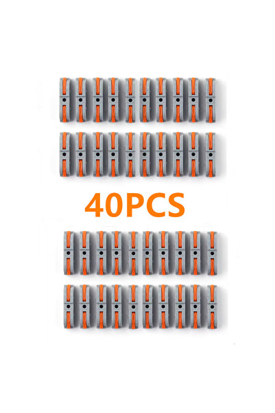 Choice 40 قطعة 20/30/40 قطعة موصل سلك رافعة للتوصيل السريع 28-12 AWG زوج واحد...