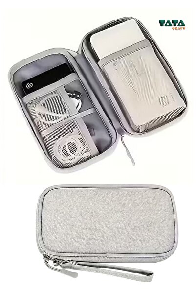 TATA CRAFT Gri * Şarj Kablo Usb Harıcı Sabıt Dısk Kulaklık Seyehat Düzenleme ...