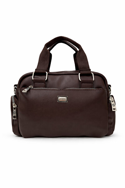 Sanmorris Women's Multi-Compartment Adjustable Crossbody Hand and Shoulder Bag