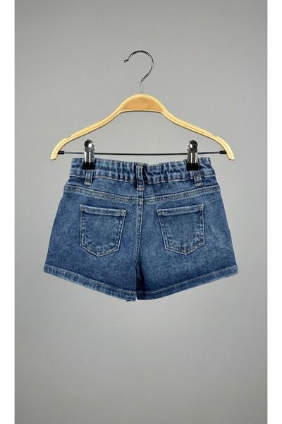 Esprix Kids Girl's Stone Detailed Denim Jacket Shorts Set