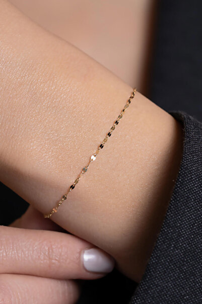Bayar Gold 14 Ayar Altın Aynalı Bileklik 1,8 mm