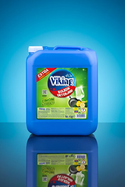Viking - Extra Güçlü Köpüklü Bulaşık Deterjanı - Limon Kokulu - 4lt