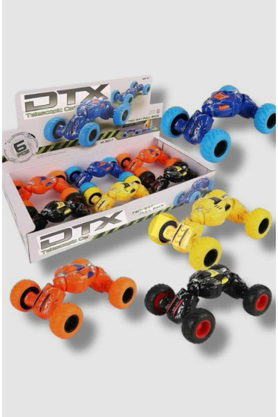 BYZ TOYS KNS-2021-7 Çift Yönlü Çek Bırak Akrobatik Araba eğlenceli oyuncak ar...