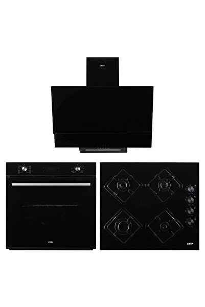 Exep Plus Line Siyah 3 Lü Ankastre Set (ed401-eo320-ef260)
