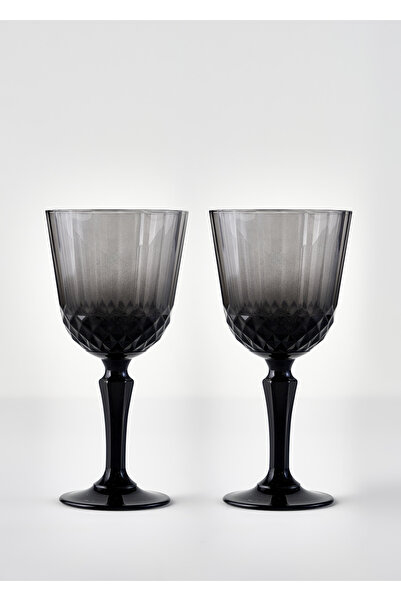 Bella Maison Colore Kesme Kadeh 2'li Antrasit (310 cc)