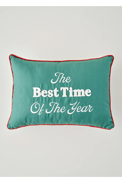 Bella Maison Κάλυμμα μαξιλαριού ριχτάρι Πρωτοχρονιάς Πράσινο (35x50 εκ.)