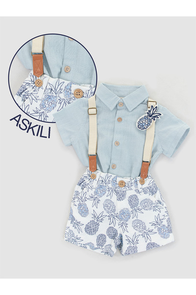 Midimod طقم قميص وشورت للأطفال الرضع مكون من 3 قطع