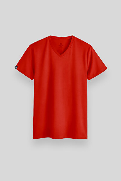 TOMMY LIFE Tricou pentru bărbați Fiesta Basic cu mânecă scurtă, cu decolteu î...