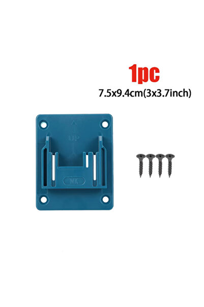 Choice حامل أدوات كهربائية أزرق اللون، قطعة واحدة، 1/2/6 قطع، يُثبت على الحائ...