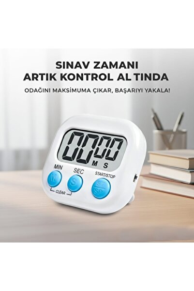 gaman Çok Fonksiyonlu Mıknatıslı Dijital Kronometre-Mutfak Zamanlayıcı ,Ders ...