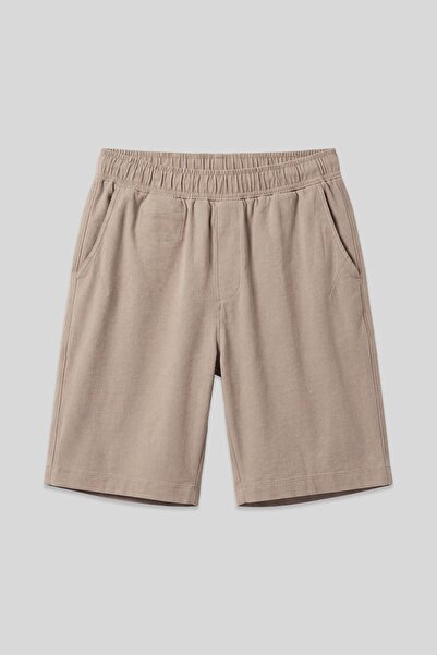 TOMMY LIFE Ανδρικό σορτς - Stone Standard Fit, ελαφρώς ελαστικό Chino - 81290