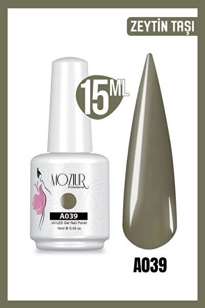MOZIUR Kalıcı Oje Uv Led A039 (YEŞİL SERİSİ) 15ml