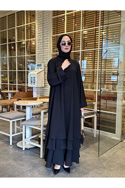 NS Moda Hijab Sapphire Dress Black-Model 557